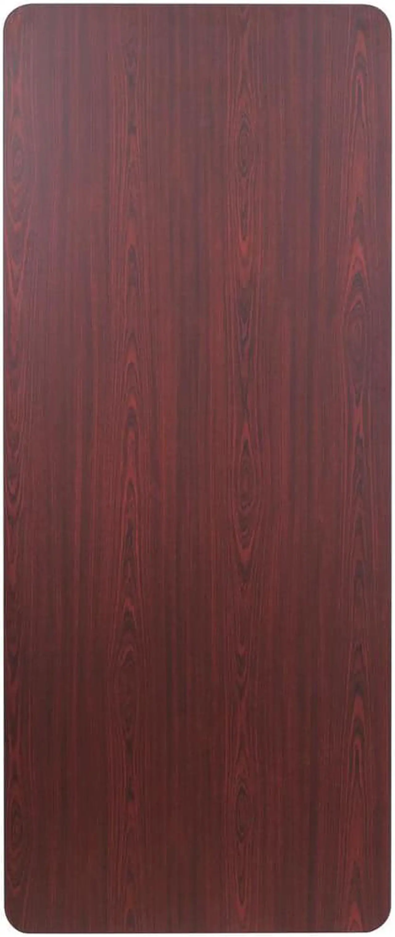 Alt view image 6 of 20 - 6-Foot High Pressure Mahogany Laminate Folding Banquet Table