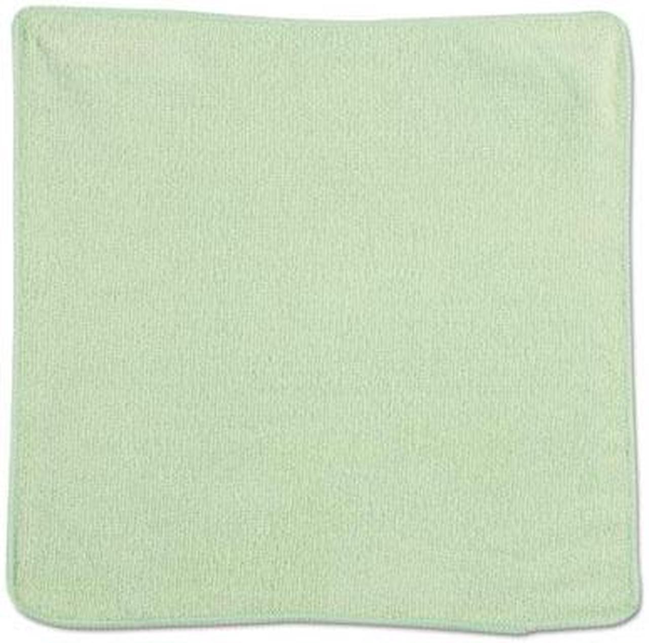 Alt view image 6 of 14 - Rubbermaid Commercial Microfiber Cleaning Cloths 12 x 12 Green 24/Pack 1820578