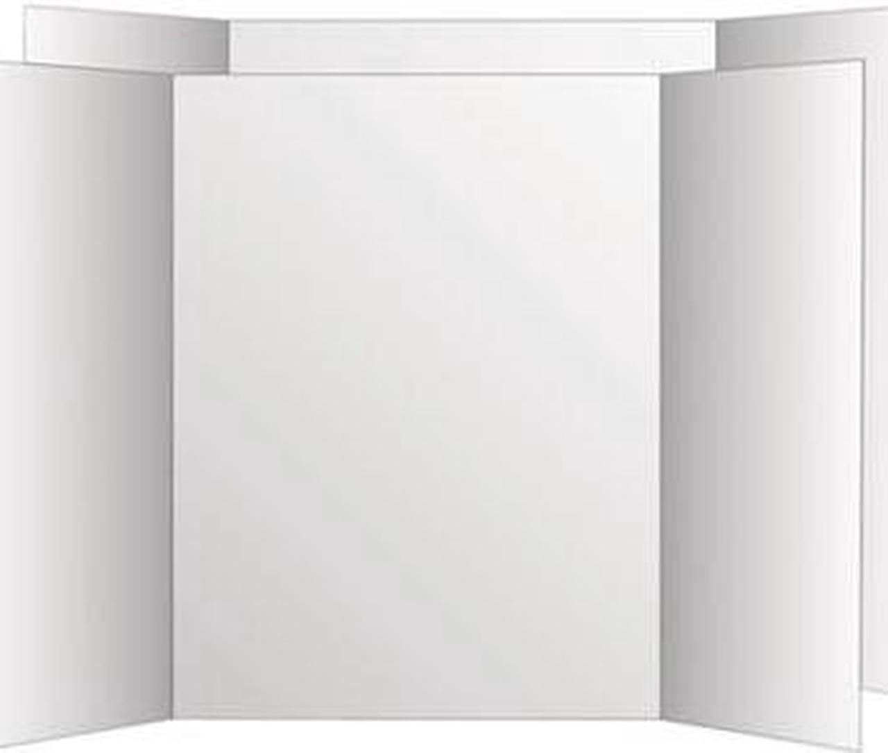 Main image of Eco Brites Two Cool Tri-Fold Poster Board 36 x 48 White/White 6/Carton 26790