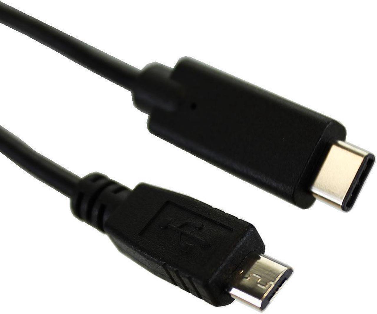 USB 2.0 C Male to Micro 5 Pin Male, 3ft