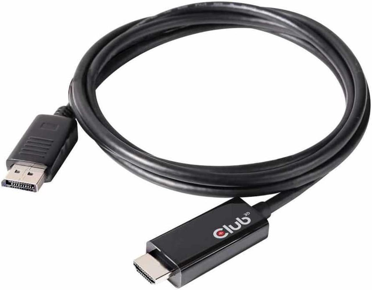 Alt view image 11 of 20 - Club3D CAC-1082 DisplayPort 1.4 to HDMI 2.0b HDR Cable Male/Male 2m/6.56 ft.