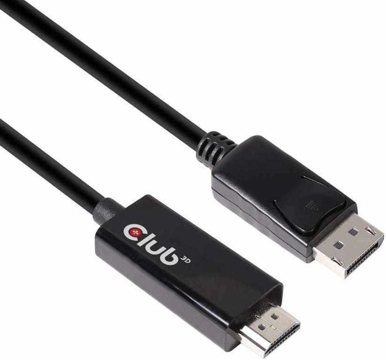 Alt view image 12 of 20 - Club3D CAC-1082 DisplayPort 1.4 to HDMI 2.0b HDR Cable Male/Male 2m/6.56 ft.