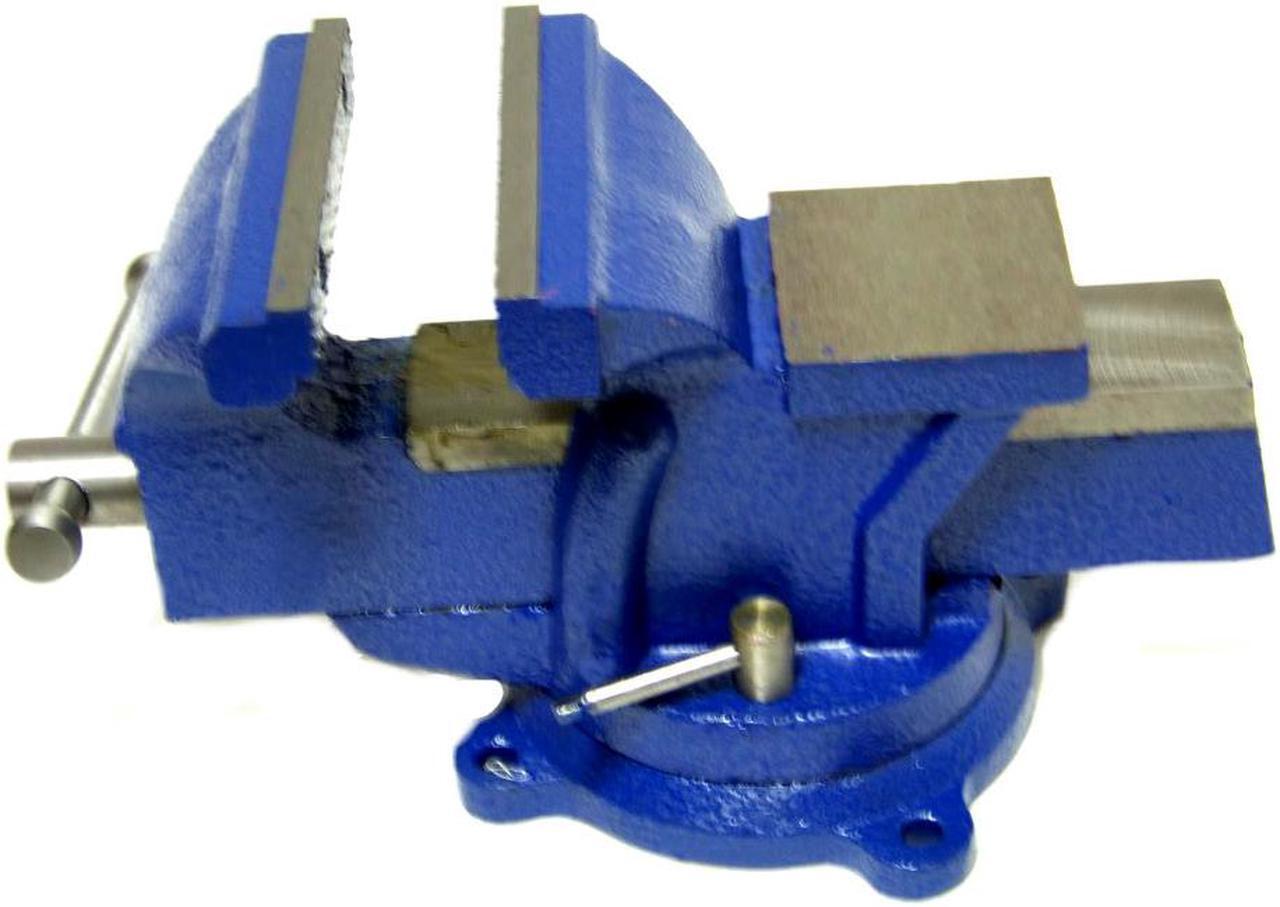 Main image of 4" Bench Vise with Anvil Swivel Locking Base Tabletop Clamp Heavy Duty Steel