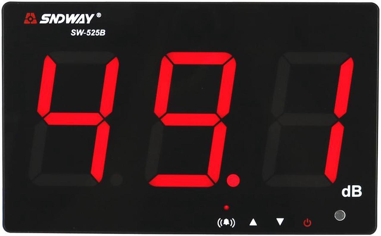 Main image of SNDWAY SW-525B Wall Mounted Digital Sound Level Meter Data Store Audio Noise Level db Decibel Monitor Tester for Restaurant Indoor Home