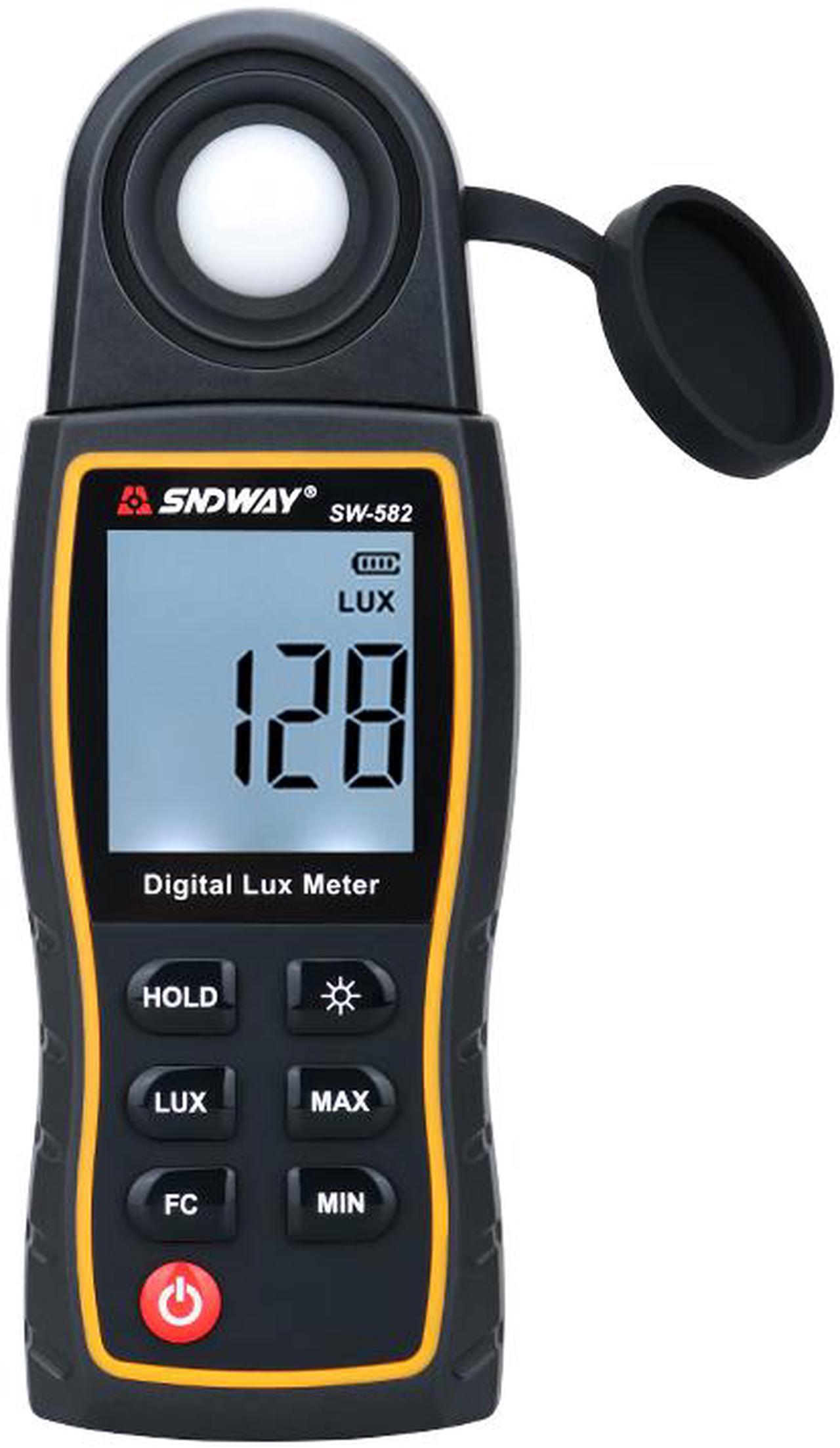 Main image of SNDWAY SW-582 200000Lux Digital Light Meter Luxmeter Lux / FC Meters Mini Spectrometer Luminometer Photometer UV Meter UV Radiometer
