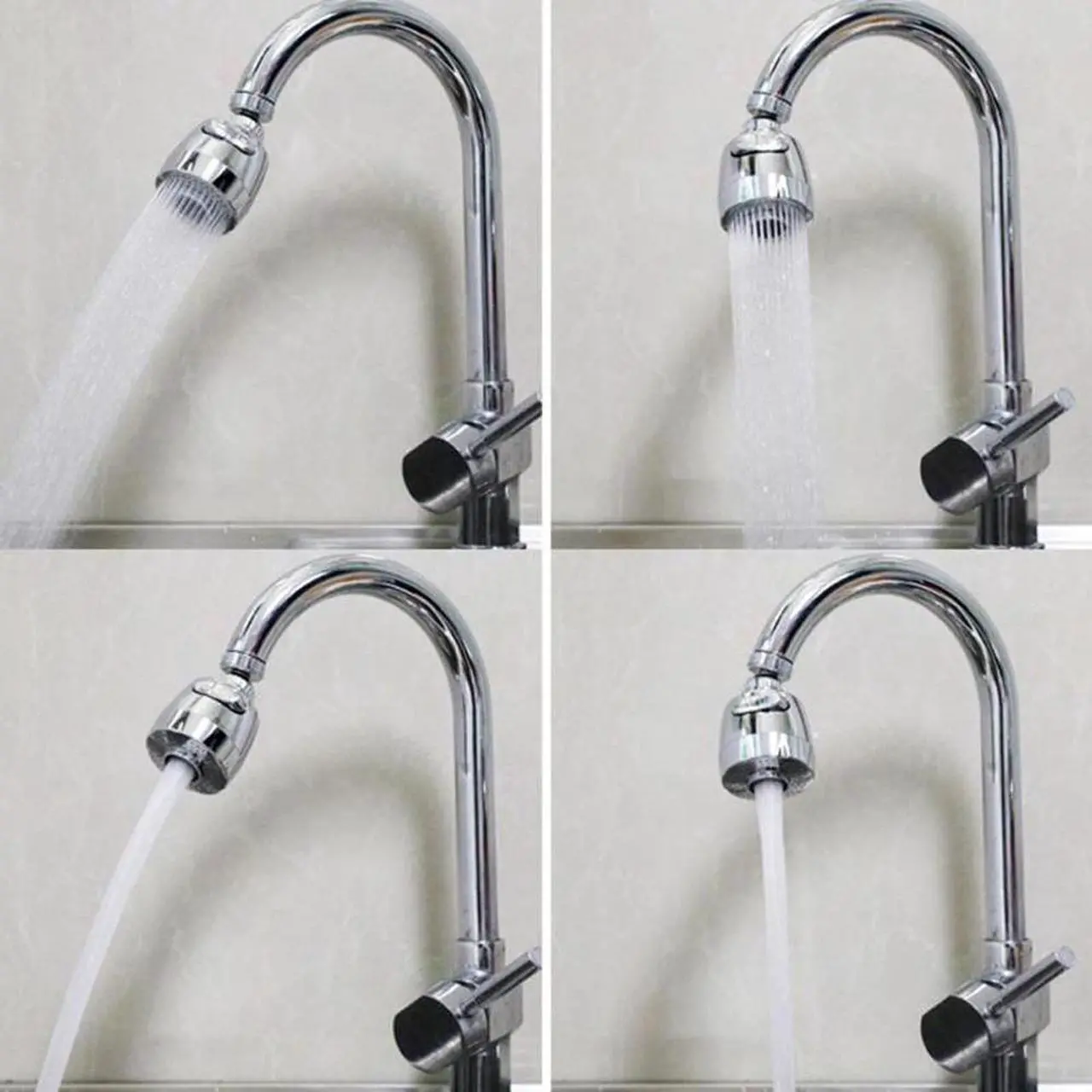 Alt view image 7 of 7 - Faucet Nozzle Aerator Bubbler Sprayer Water-Saving Tap Filter Head 360 Degree Adjustable Faucet Nozzle