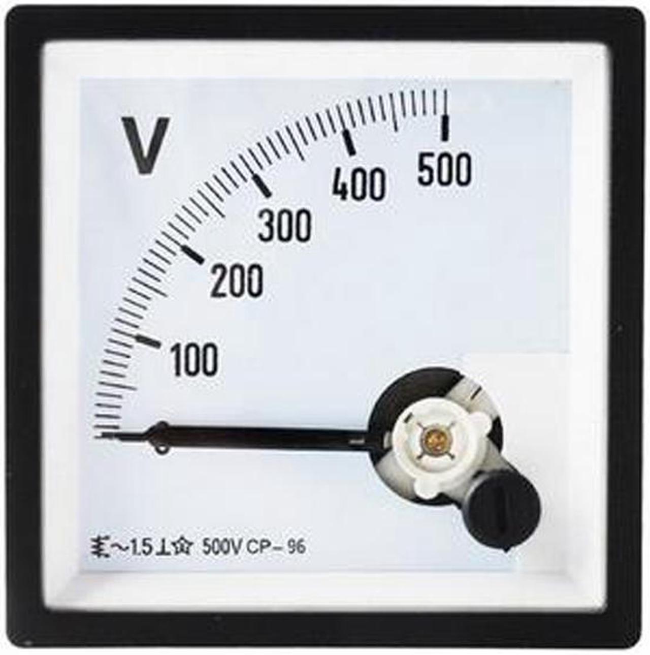 Main image of ELECALL CP-96 AC Voltmeter Voltage Meter Analog Panel Mechanical Voltmeter Gauge Pointer 500V