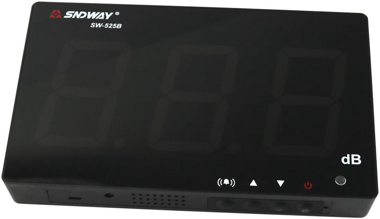 Alt view image 2 of 5 - SNDWAY SW-525B Wall Mounted Digital Sound Level Meter Data Store Audio Noise Level db Decibel Monitor Tester for Restaurant Indoor Home