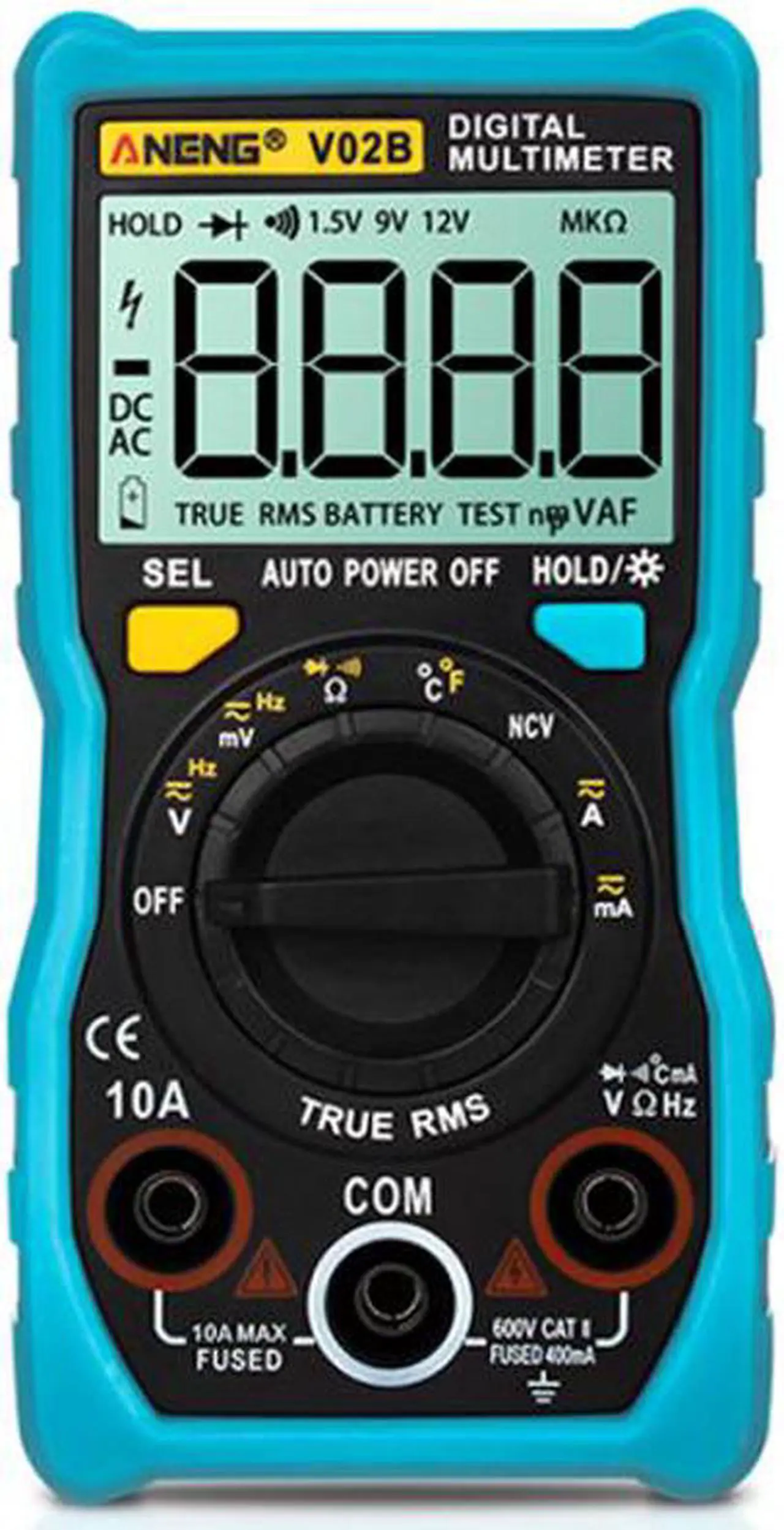 Main image of ANENG V02B Analog Digital Multimeter Esr Meter Transistor Tester Multimetro Multimeter Auto Peak Power Off Meter Car Multi Meter - Blue