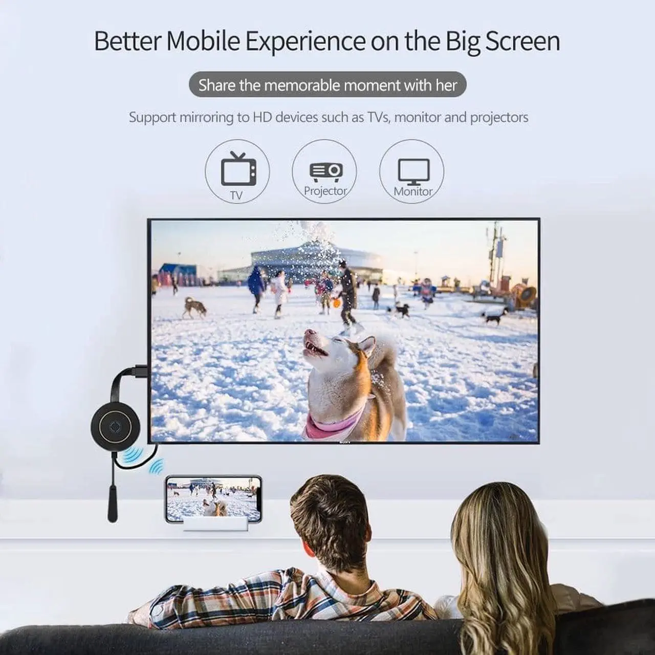 Alt view image 5 of 7 - Mirascreen G10 2.4G / 5G WiFi Display Dongle Receptor HD Screen Mirroring DLNA Miracast Airplay Para For iOS Android Smat Phone Tablet PC