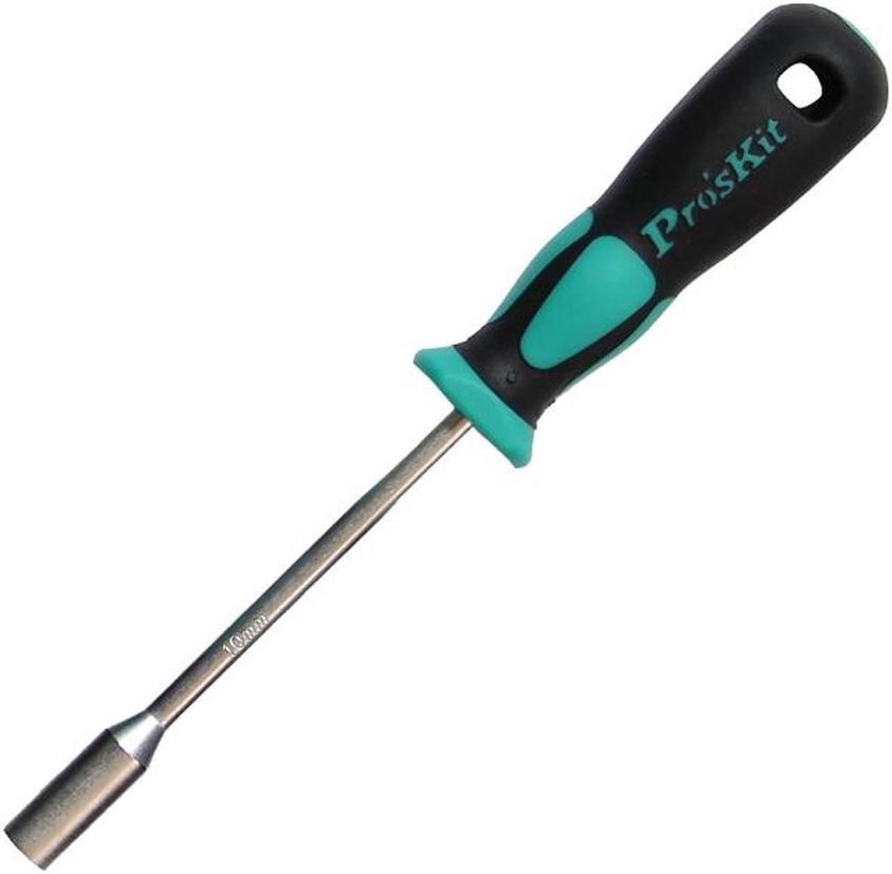 Alt view image 2 of 6 - Pro'sKit SD-2800-M10 Hollow-Shaft Nut Driver Hex Bit Socket Key Wrench Screwdriver Hand Tools Metal Socket Driver Hex Nut Key Wrench (M10*125)
