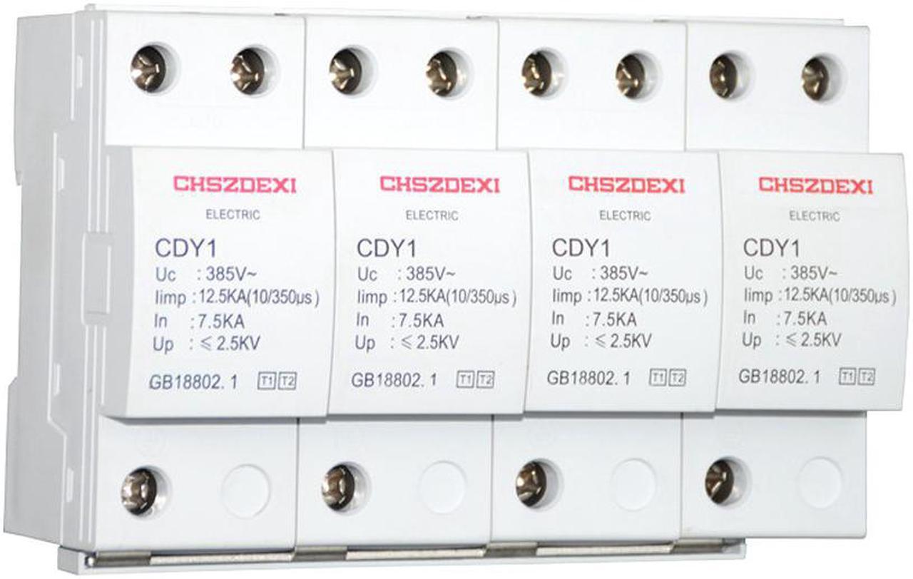 Main image of 380V House Surge Protector Protective Low-voltage Arrester Device 4P L-ightning Protecting Device