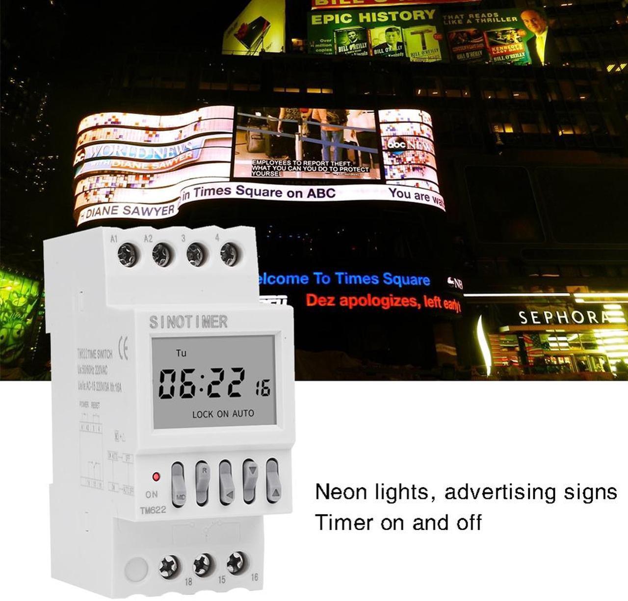 Alt view image 3 of 7 - Digital Programmable Timer Switch Programmable Digital Timer Switch Relay Control 220V Timing Socket