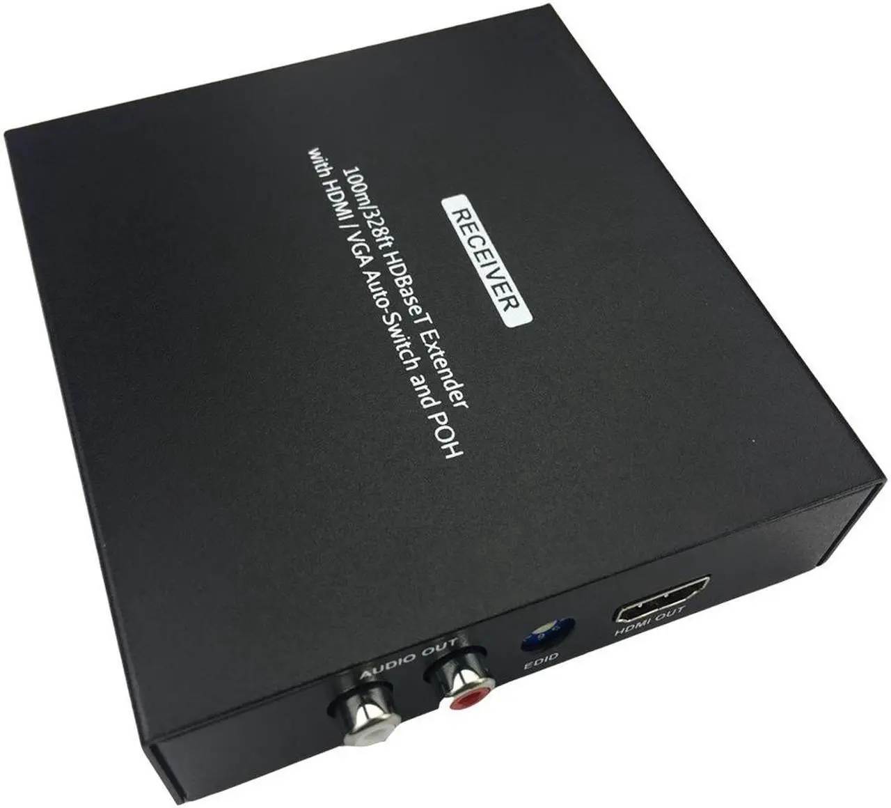 Alt view image 3 of 5 - HDMI Extender Kit 100M 2-in-1 HDMI VGA to HDMI Extender Scaler with Audio POH HDCP