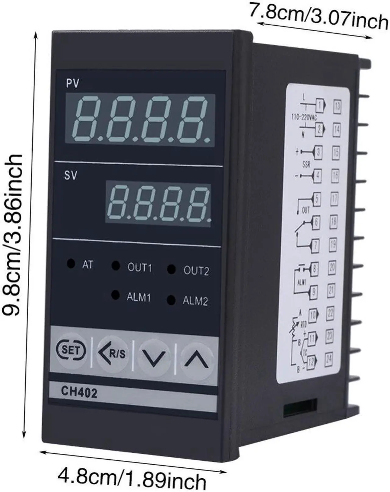 Alt view image 4 of 7 - PID Temperature Controller Digital Thermostat Relay Control Switch AC85-264V High Accuracy Smart Temperature Controller Tools