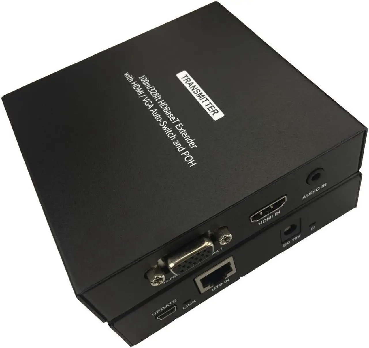 Alt view image 5 of 5 - HDMI Extender Kit 100M 2-in-1 HDMI VGA to HDMI Extender Scaler with Audio POH HDCP