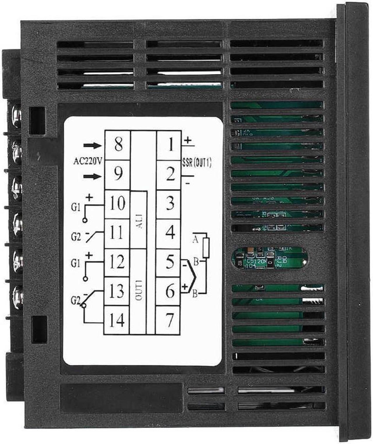 Alt view image 5 of 7 - CHB902 Thermostat Smart 0-400 Degree Digital K-Type Temperature Controller Relay/SSR Output AC180-240V
