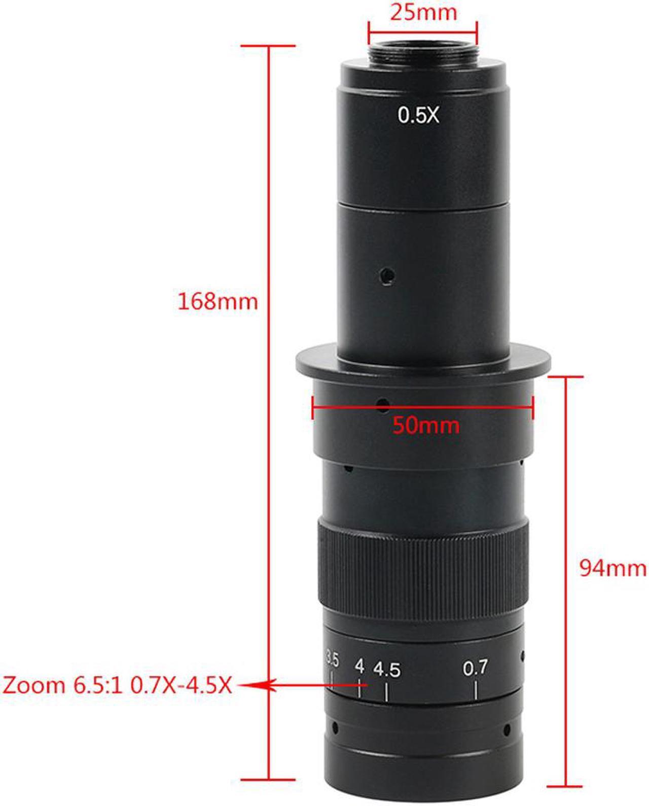 Alt view image 2 of 7 - NEW 2K 1080P HDMI Measurement Video Microscope Camera U Disk Storage Video Recorder & Adjustable 56-LED Microscope Lamp & 180X C-Mount Lens For Phone PCB Soldering