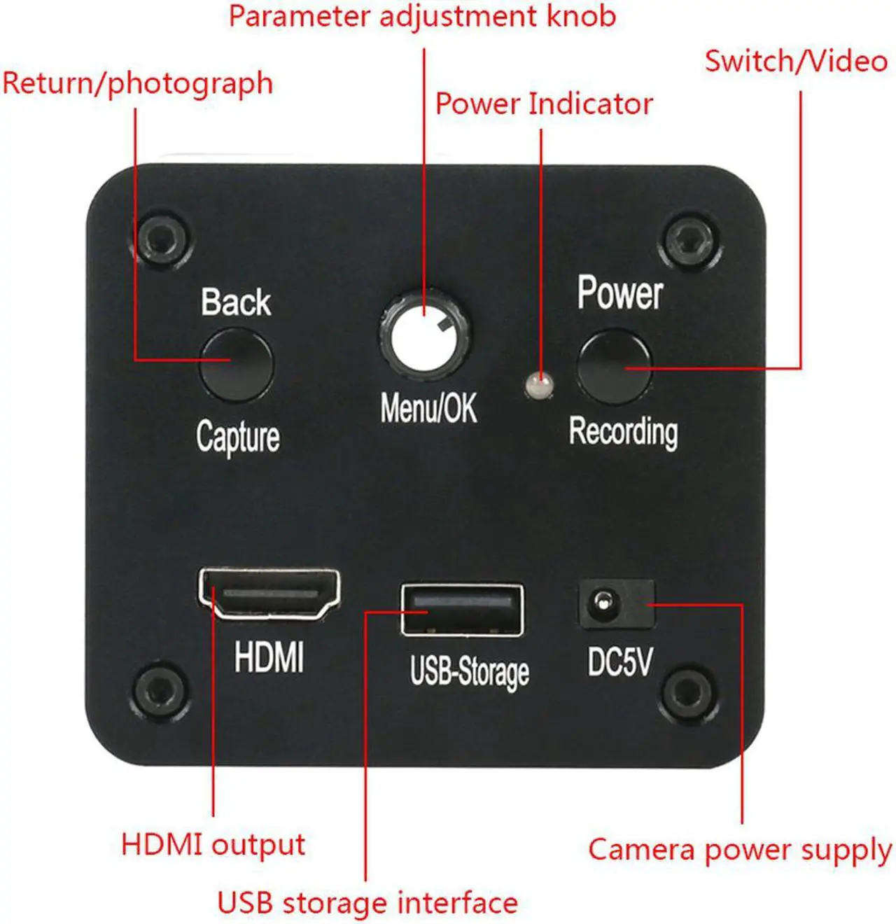 Alt view image 5 of 7 - 1080P HD HDMI Industrial Electronic Digital Video Microscope Camera & 180X C-Mount Lens
