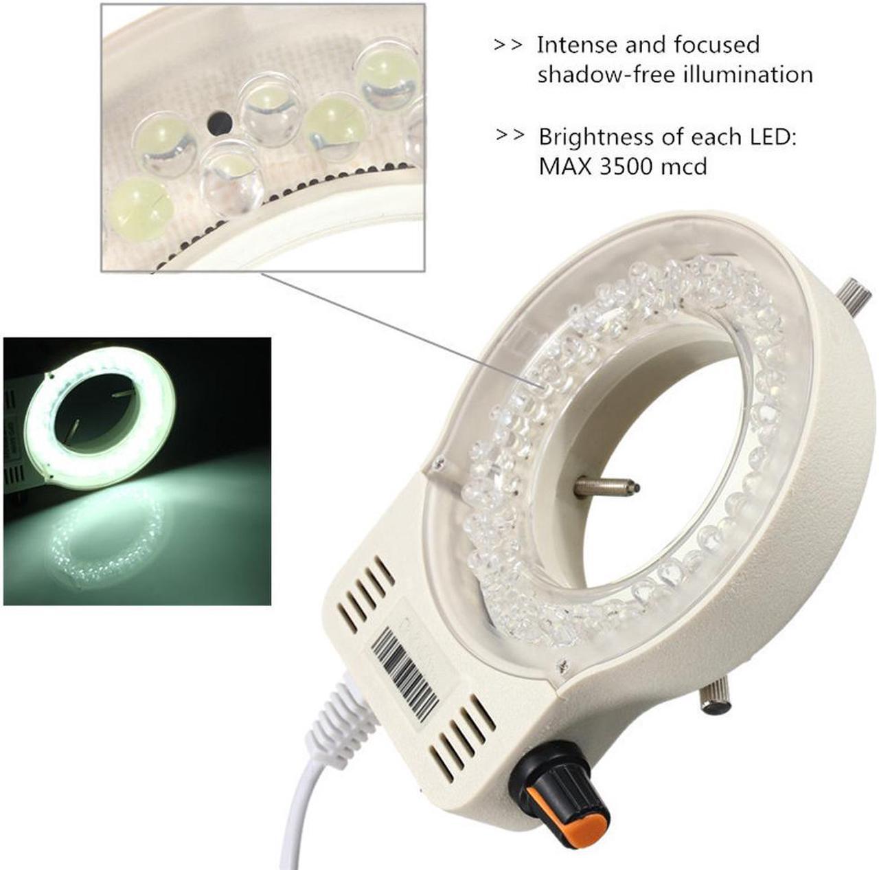 Alt view image 5 of 7 - NEW 2K 1080P HDMI Measurement Video Microscope Camera U Disk Storage Video Recorder & Adjustable 56-LED Microscope Lamp & 180X C-Mount Lens For Phone PCB Soldering