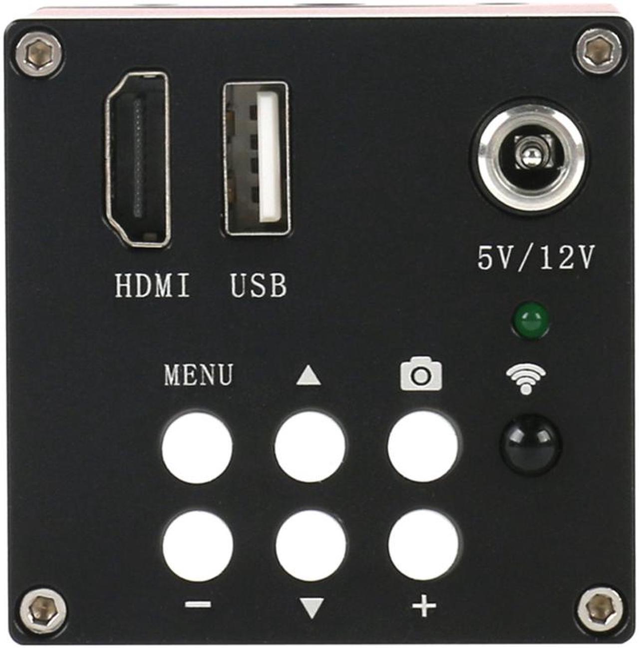 Alt view image 2 of 6 - 16MP 1080P HDMI Industrial Electronic Digital Video Microscope & 300X C-Mount Lens Support U disk Storage Video