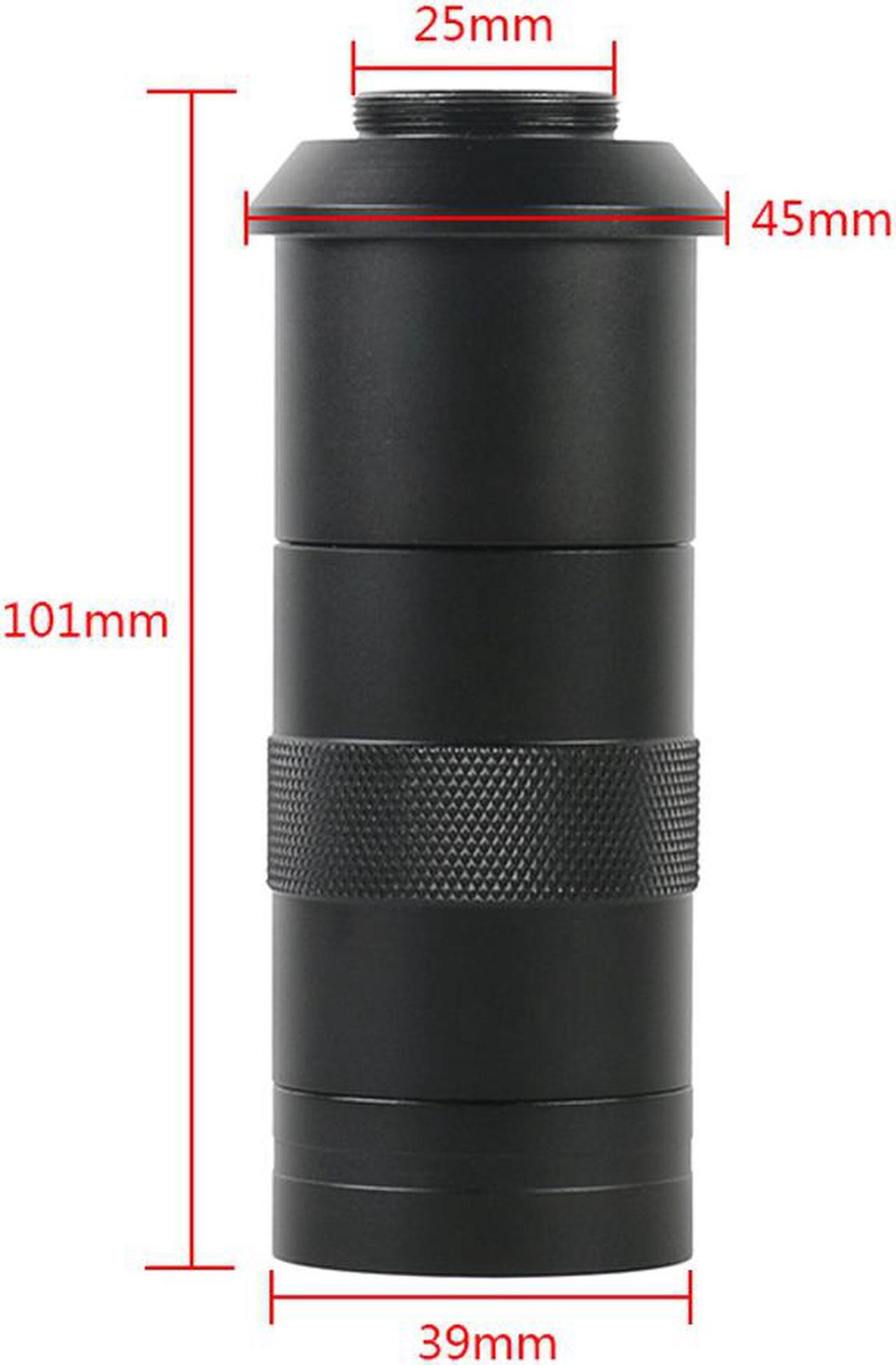 Alt view image 4 of 7 - HD 2K 1080P HDMI Measurement Video Microscope Camera U Disk Storage Video Recorder & Adjustable 56-LED Microscope Lamp & 100X C-Mount Lens For Phone PCB Soldering