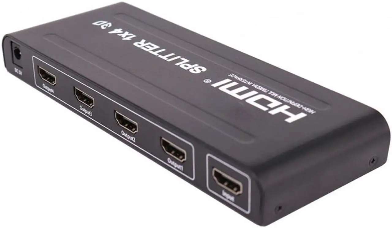 Alt view image 4 of 7 - HD HDMI Distributor One Sub Four Video Splitter HDMI One In Four Out 3D 1 in 4 Out Frequency Divider