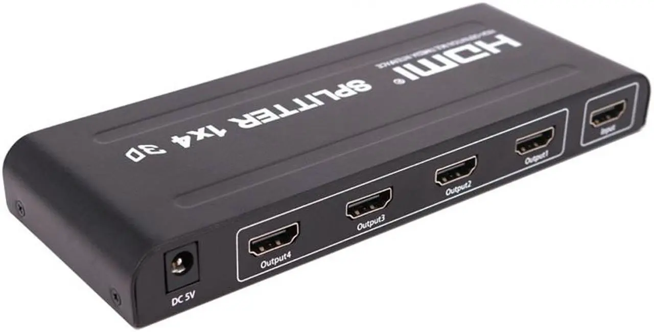 Alt view image 3 of 7 - HD HDMI Distributor One Sub Four Video Splitter HDMI One In Four Out 3D 1 in 4 Out Frequency Divider