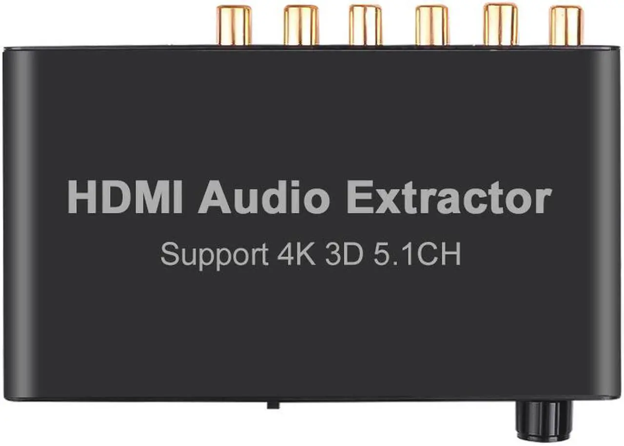 Main image of 4K HDMI to RCA AC3 / DST to 5.1 Coaxial Audio Decoder Amplifier Analog Converter Support 5.1 Channel for PS4 DVD Player