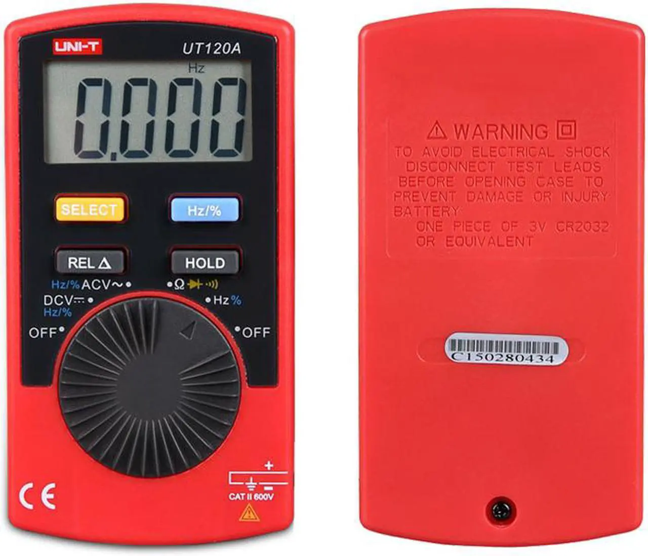 Main image of UNI-T UT120A Pocket Size Stype Digital Multimeter Frequency Diode Auto Range Easy Carry