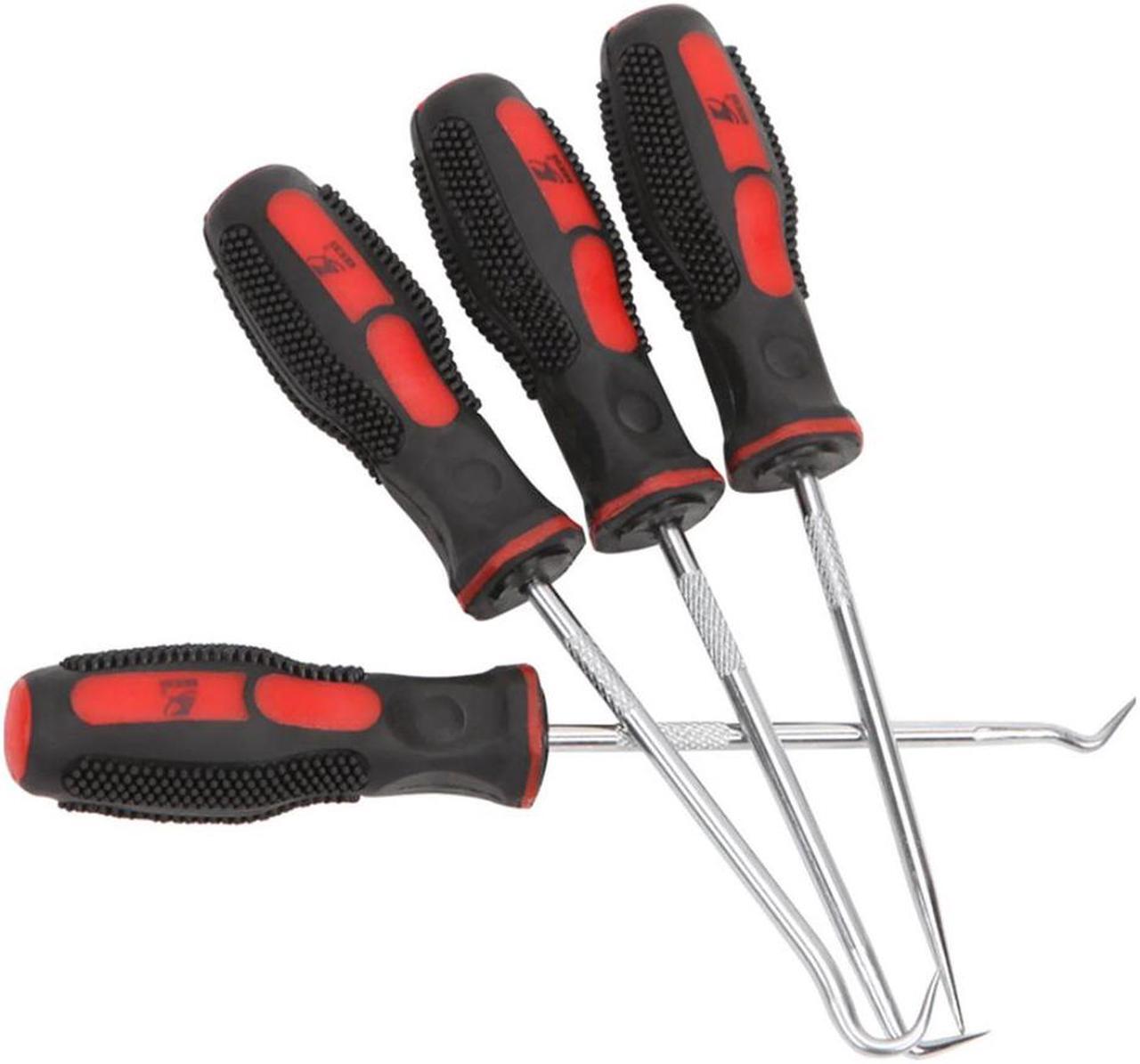 Main image of 4Pcs Oil Seal Metal Hooks Rubber O-ring Removal Hook Car Screw Driver Hobby Tool