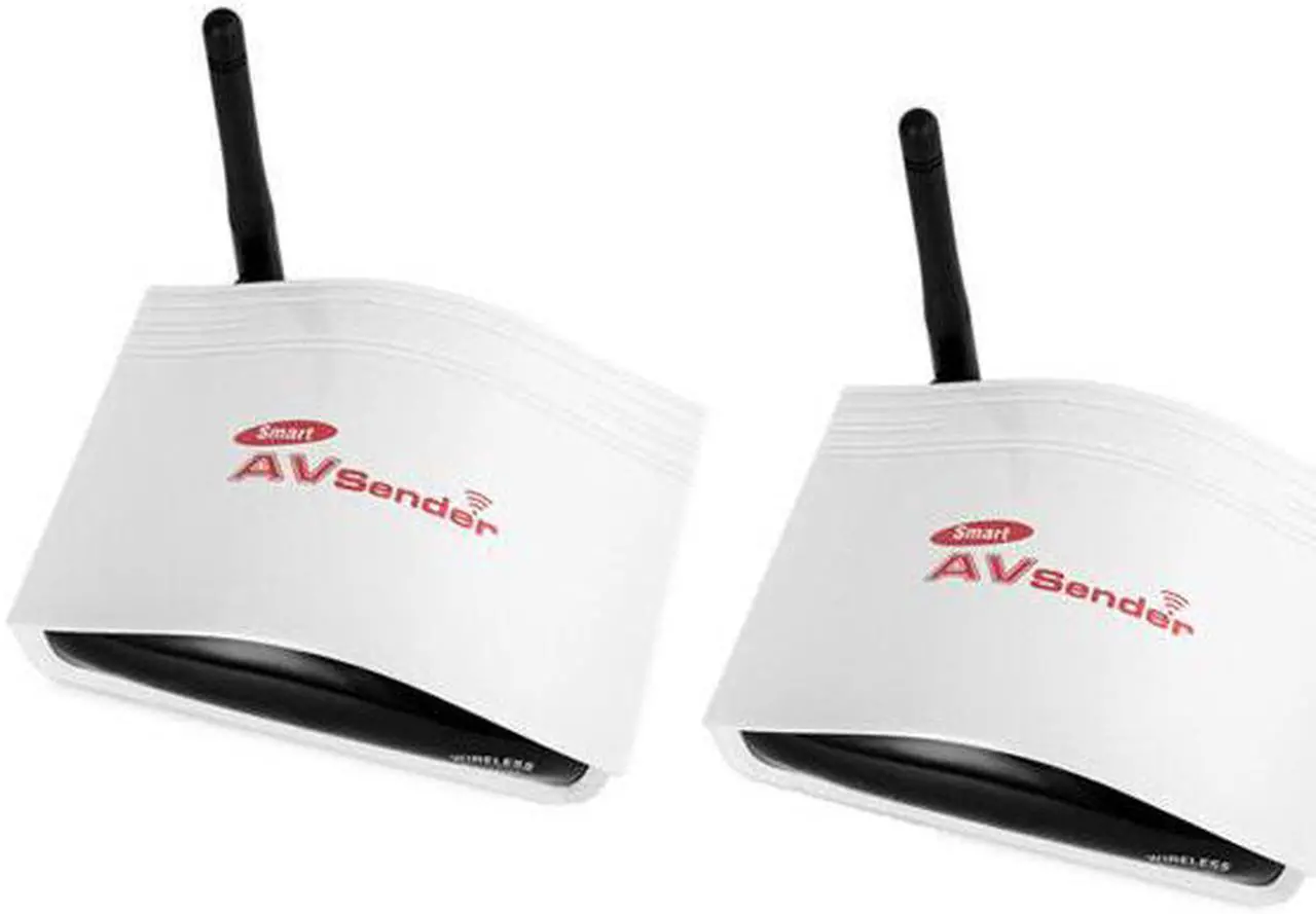Main image of 2.4G Smart Digital STB Wireless Sharing Device AV Transmitter & Receiver System 150m - White + Black