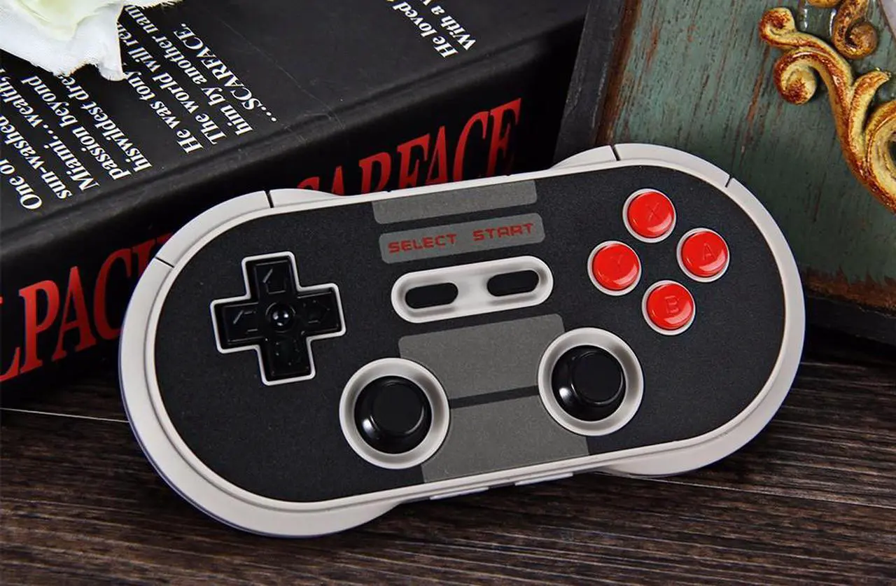 Alt view image 2 of 7 - 8Bitdo NES30 PRO Wireless Bluetooth Gamepad Controller Dual Classic Joystick Fidget Spinner for IOS, Android, Windows Mac OSX