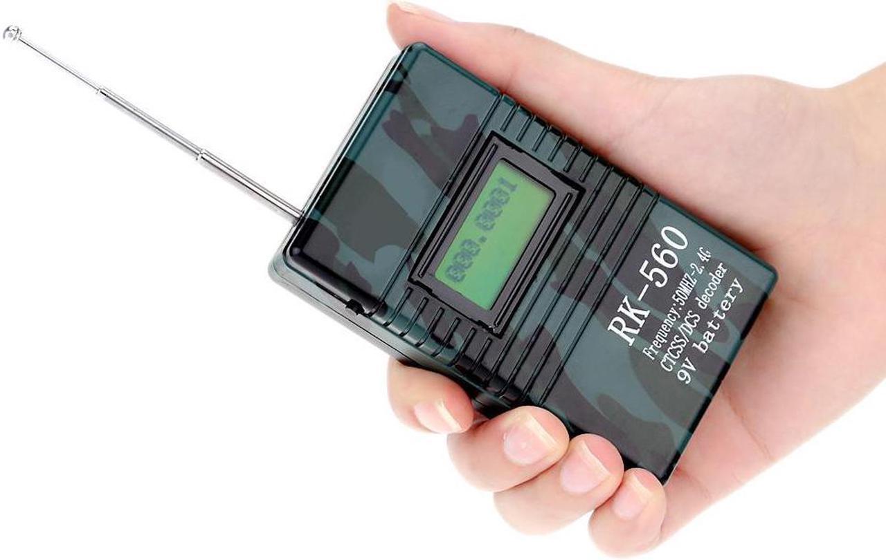 Alt view image 2 of 4 - Accurate RK560 50MHz-2.4GHz Portable Handheld Frequency Counter DCS CTCSS Radio Testing Frequency Meter Counter
