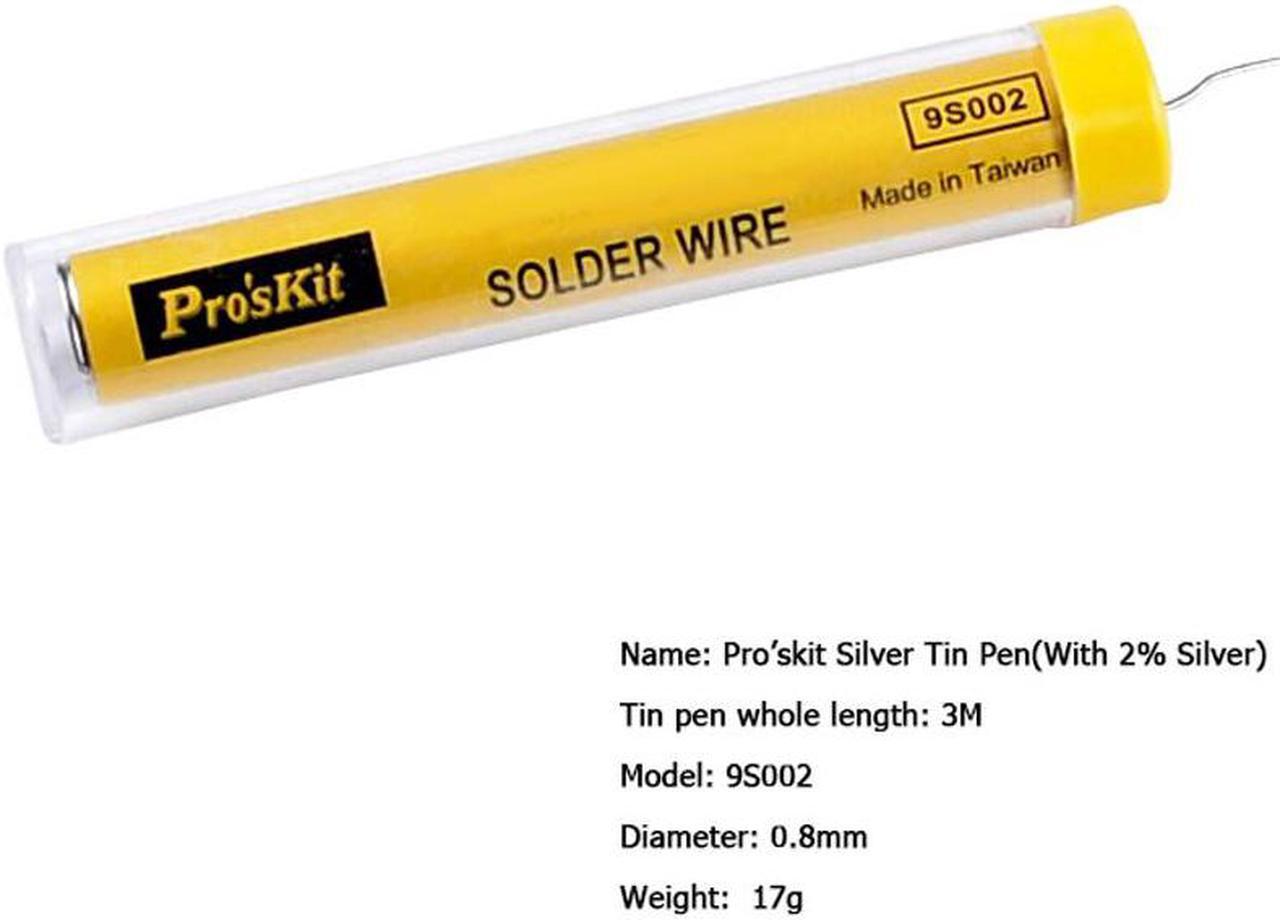 Alt view image 2 of 7 - 9S002 Silver Tin Pen 2% Silver Solder Wire soldering iron tools kit For SMD PCB Repair Work