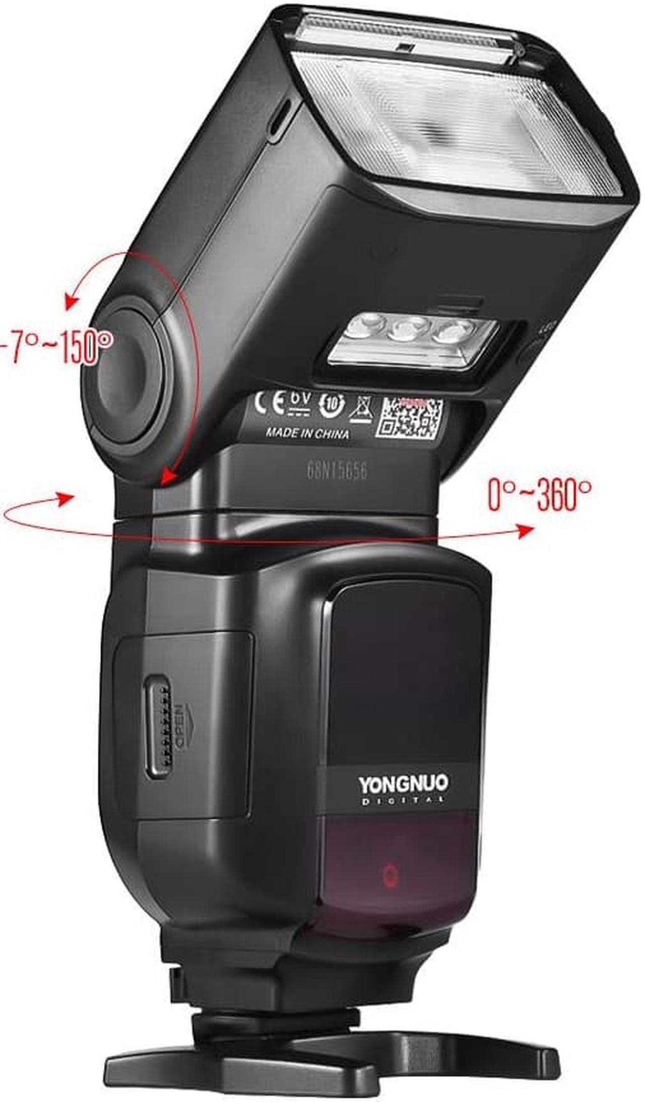 Alt view image 2 of 4 - YONGNUO YN968N Wireless TTL Flash Light Speedlite 1/8000s HSS Equipped with Built-in LED Light 5600K for Nikon DSLR Cameras Compatible with YN622N YN560 Wireless System
