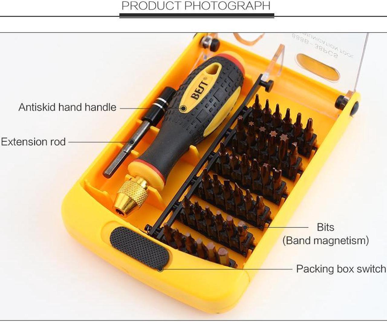 Alt view image 6 of 6 - BST-888B Strong Magnetic Precision Screwdriver Set for Computer Laptop Repairing