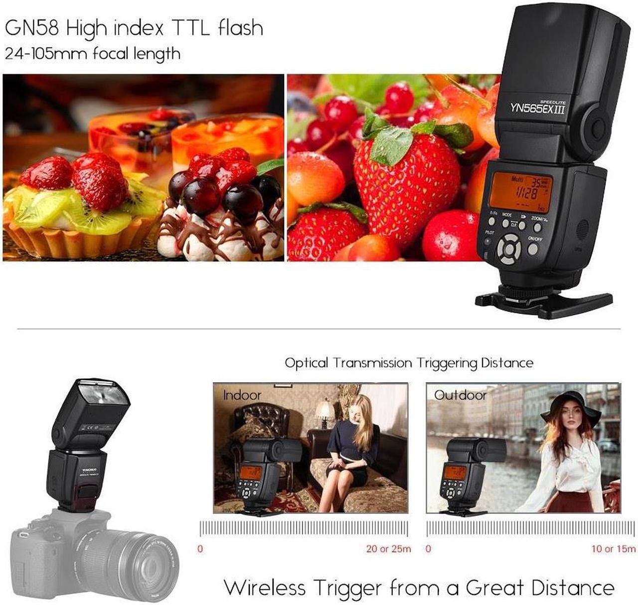 Alt view image 6 of 7 - YONGNUO YN565EX III Wireless TTL Flash Speedlite Firmware Update for Canon Support YN600EX-RT II YN568EX III updated YN565EX II