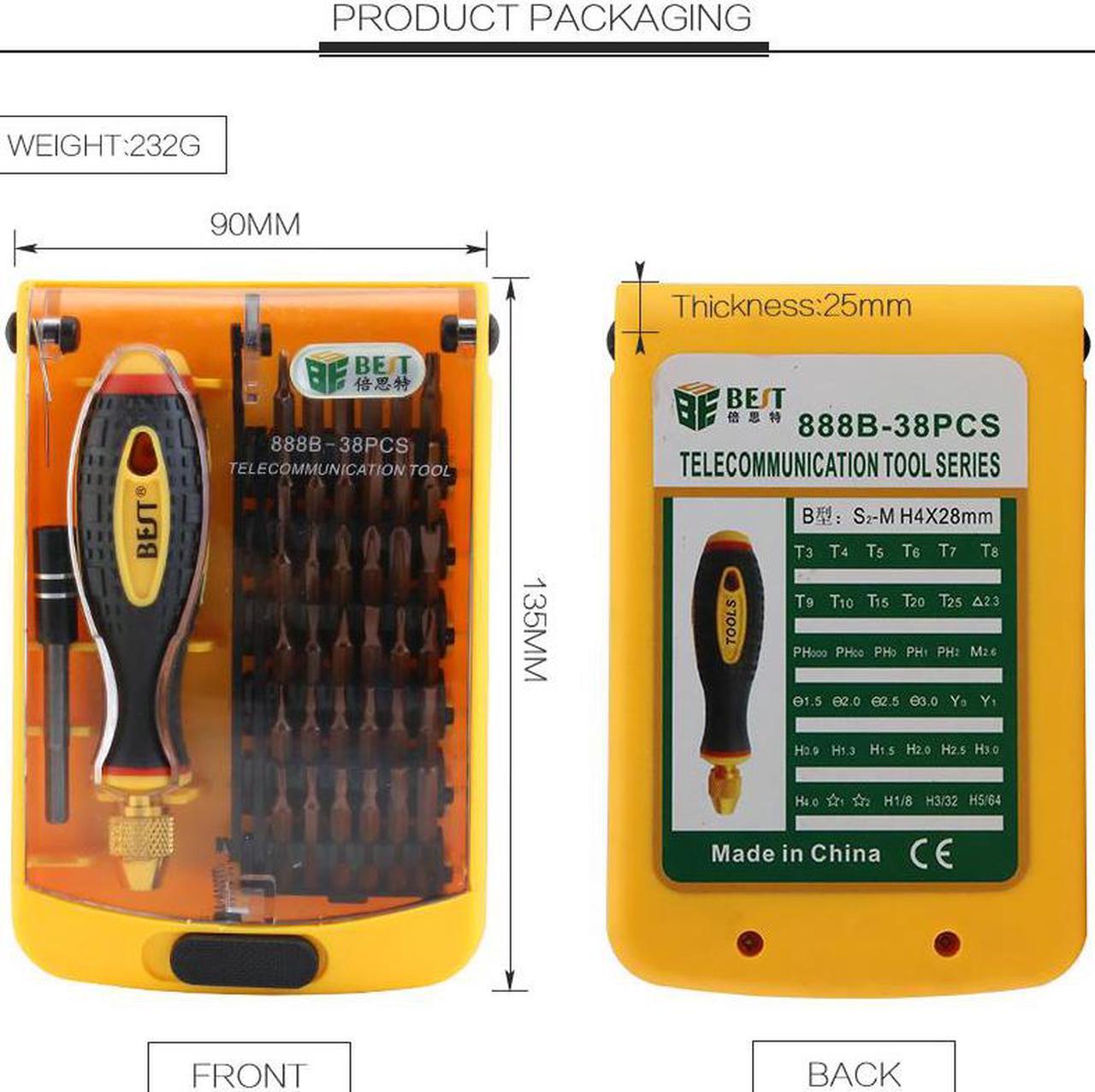Alt view image 5 of 6 - BST-888B Strong Magnetic Precision Screwdriver Set for Computer Laptop Repairing