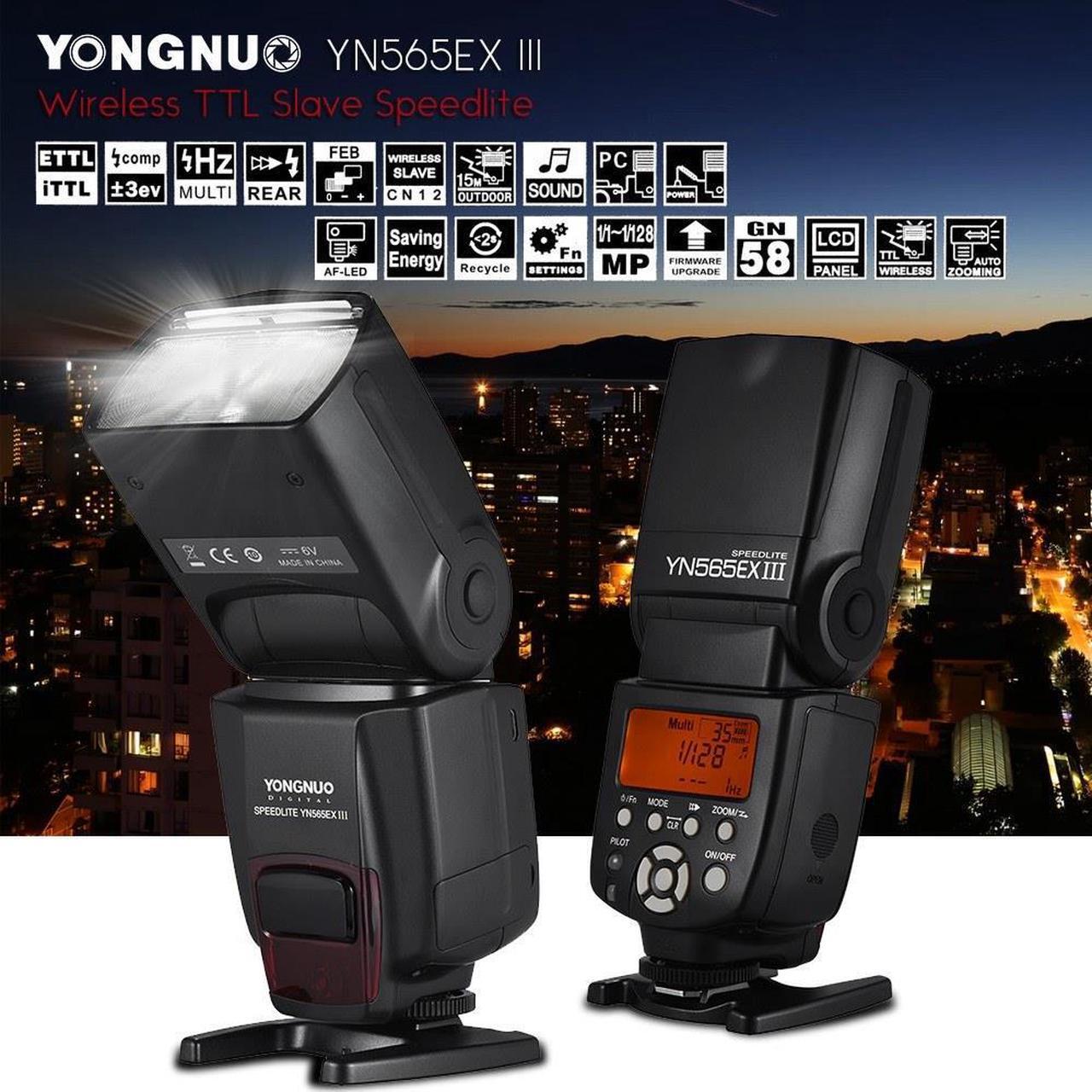 Alt view image 4 of 7 - YONGNUO YN565EX III Wireless TTL Flash Speedlite Firmware Update for Canon Support YN600EX-RT II YN568EX III updated YN565EX II