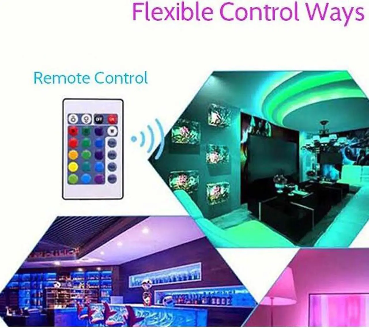 Alt view image 5 of 5 - DC5-28V 144W(Max.) RGB WIFI Intelligent Controller with Remote Control