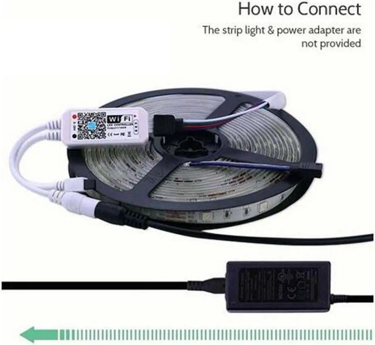 Alt view image 4 of 5 - DC5-28V 144W(Max.) RGB WIFI Intelligent Controller with Remote Control