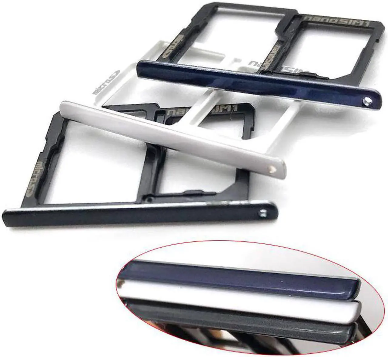 Main image of SIM tray reader socket module SIM Holder Slot Adapter Reaplacement Parts For LG X Power K220DS LS755 K450 (White)