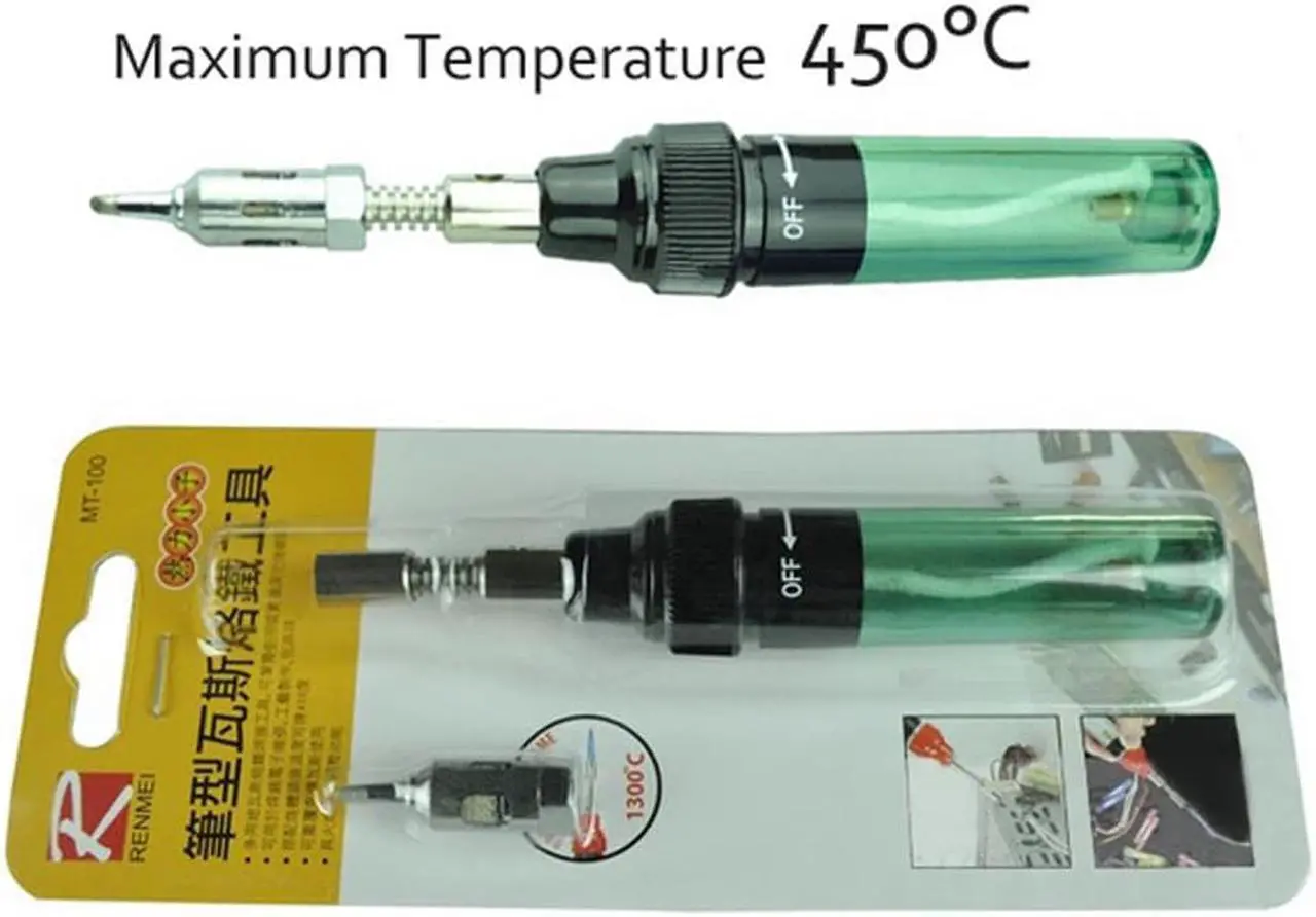 Alt view image 5 of 5 - DC 5V Electronics DIY MT-100 Tool Electric Gas Soldering Iron Gun Blow Torch Cordless Solder Iron Pen Tools