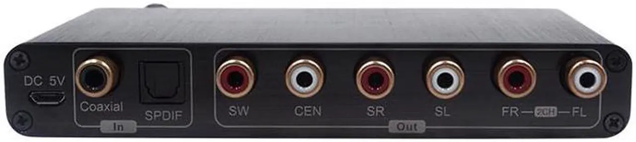 Alt view image 3 of 6 - 5.1 CH Digital Audio Converter Decoder SPDIF Optical Coaxial to RCA DTS/AC3