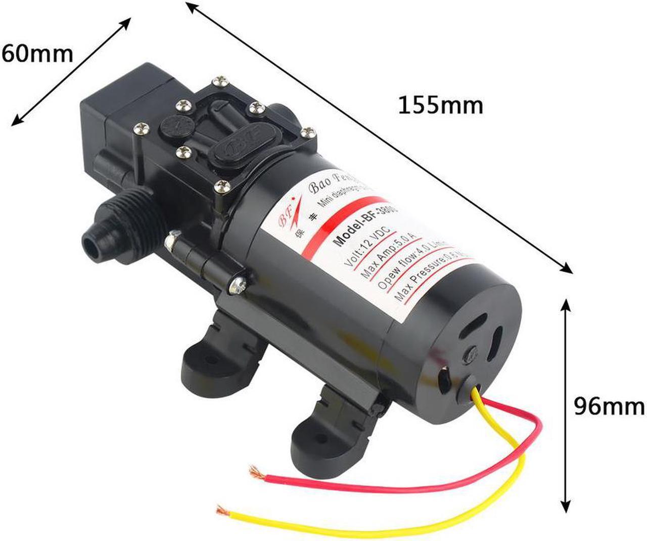Alt view image 2 of 6 - 12V DC 60W Demand Fresh Water Diaphragm Self Priming Pump Low Pressure Educational Equipment