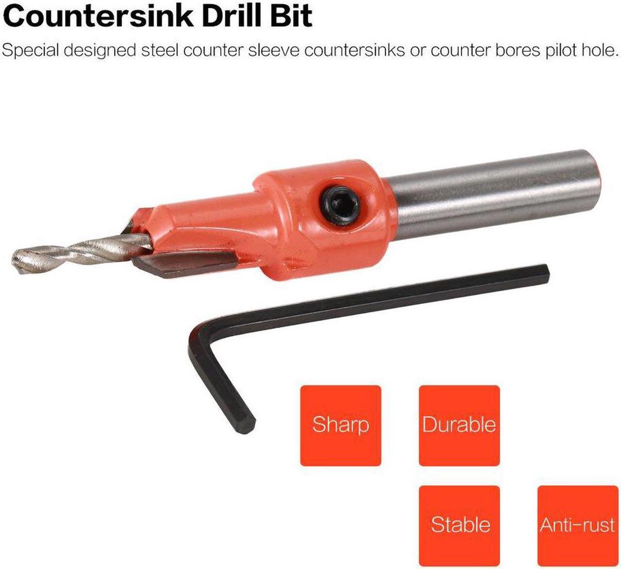 Alt view image 7 of 7 - Alloy Drill Bit 3.2mm*10mm Pilot Hole Saw Countersink Woodworking Chamfering Drilling Holes Accessories Wood Power Rotary Tool