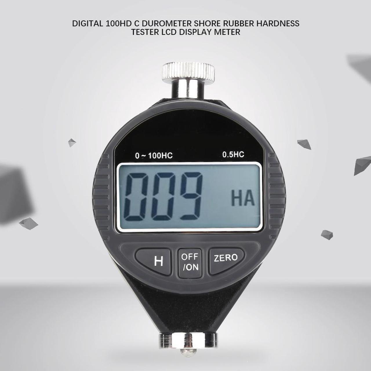 Alt view image 4 of 7 - Digital 100HD C Durometer Shore Rubber Hardness Tester LCD Display Hardness Meter