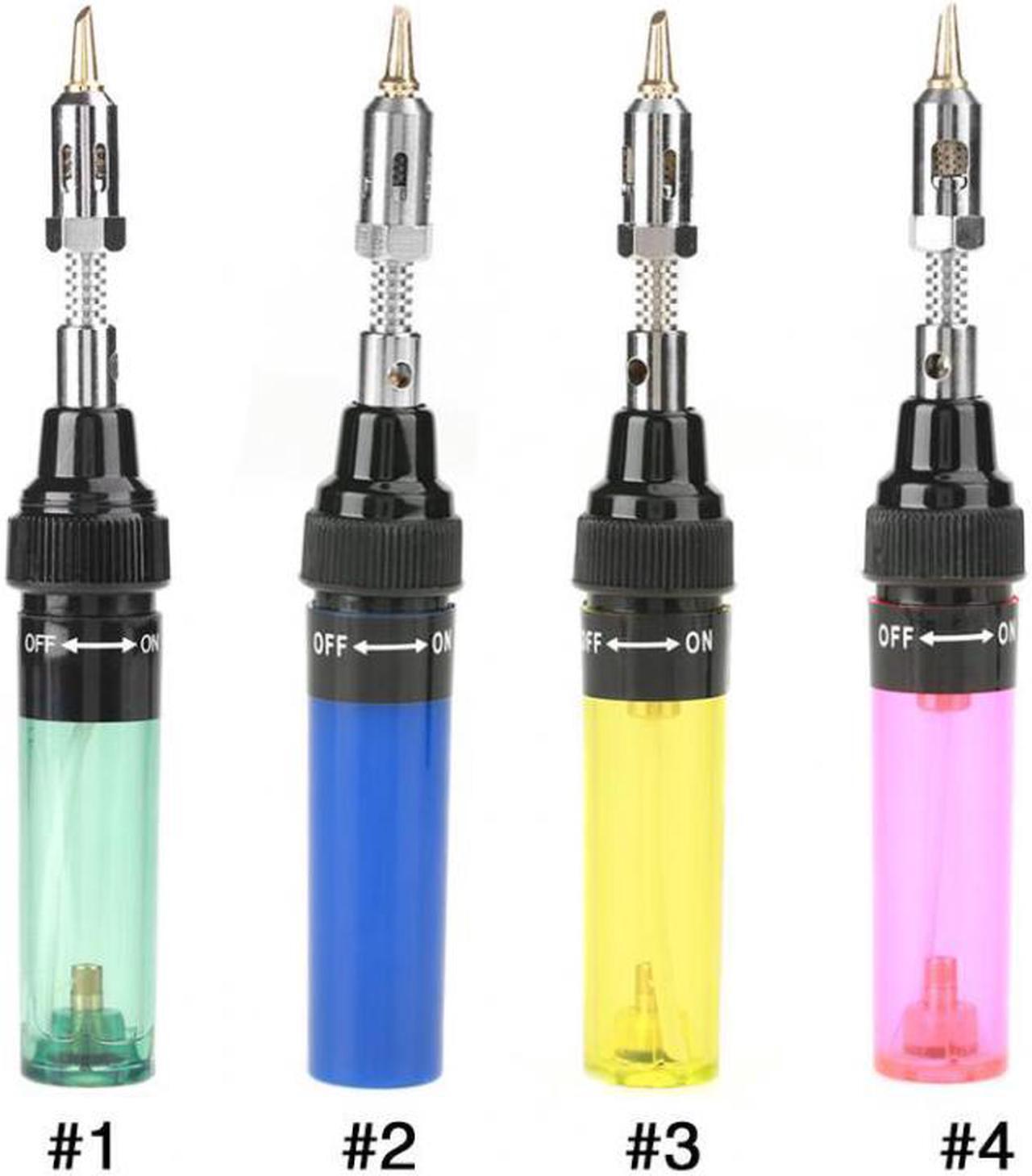 Alt view image 5 of 5 - Cordless Butane Gas Soldering Iron Blow Torch Soldering Iron Gun Welding Pen Tools 1300 Degree - Pink