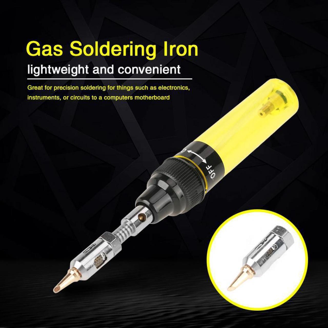 Alt view image 4 of 5 - Cordless Butane Gas Soldering Iron Blow Torch Soldering Iron Gun Welding Pen Tools 1300 Degree - Pink